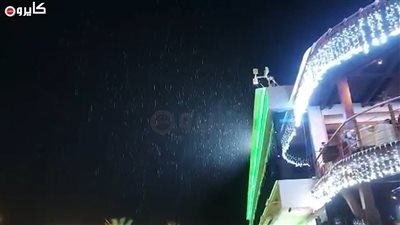 الأمطار تزين سماء شرم الشيخ قبل انطلاق منتدى شباب العالم | فيديو 