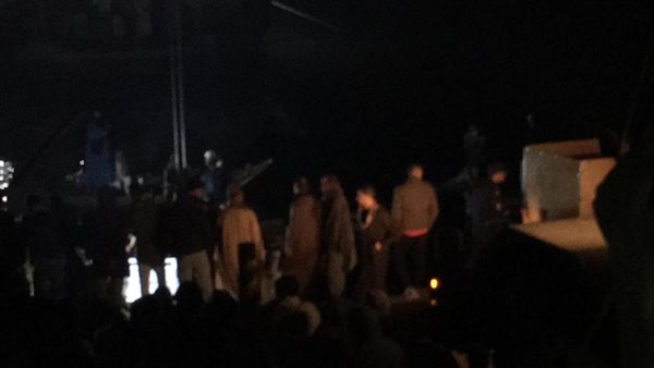 موقع حادث سقوط سيارة