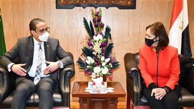 محافظ الفيوم يبحث مع رئيس مكافحة الاتجار بالبشر منع الهجرة غير الشرعية 