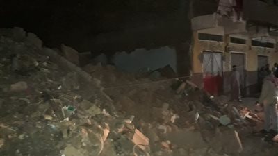 انهيار عقار من 3 طوابق بأسوان دون خسائر في الأرواح 