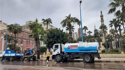 استمرار أمطار نوة الفيضة الكبرى بالإسكندرية.. وتوقعات بزيادة الصقيع