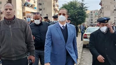 مدير الأمن يتفقد موقع حريق بورسعيد.. والضباط يلقون القبض على أبو النوم | صور 