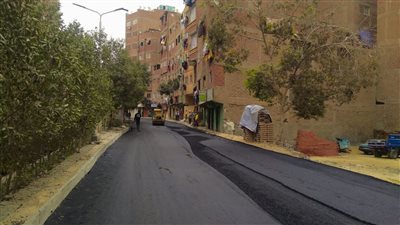 محافظ الجيزة يتابع أعمال رصف طريق 6 أكتوبر وشوارع ترعة عبد العال