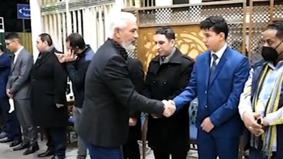 بحضور نجوم الرياضة.. أحمد سليمان وجمال عبد الحميد أبرز الحاضرين بعزاء شقيق خالد لطيف |فيديو