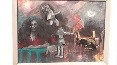 معرض فني لـ مصطفى خضر بالهناجر حول قضايا المرأة في العالم الثالث