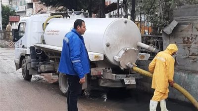 رفع تراكمات مياه الأمطار وانتظام الحركة المرورية بالبحيرة