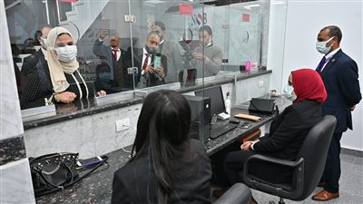 وزيرة التضامن تفتتح فرع طيبة لبنك ناصر الاجتماعي بمحافظة الأقصر | صور