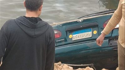 وفاة شخصين في حادث انقلاب سيارة بترعة المحمودية في البحيرة | صور