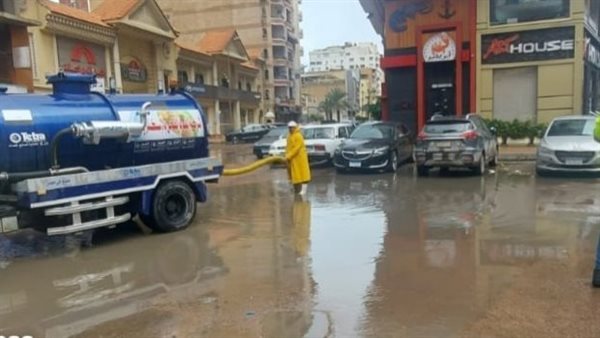 آثار هطول الأمطار