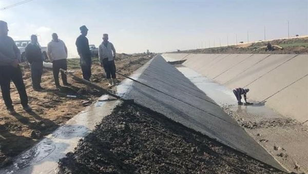 تبطين الترع بكفر