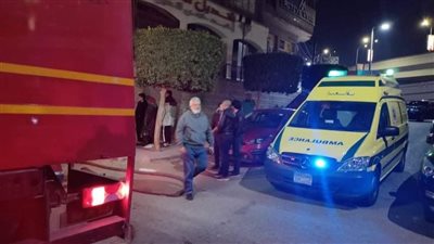  نشوب حريق ضخم في عقار بالقرب من مول سيتي ستارز بمدينة نصر|صور