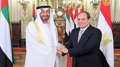 ولي عهد أبو ظبي يشيد بالجهود التنموية المصرية الشاملة.. والتصدي للتدخلات الإقليمية