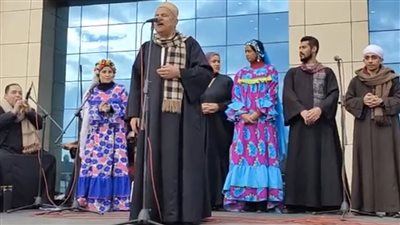 عرض فني لفرقة فنون شعبية داخل معرض الكتاب ضمن فعاليات اليوم الأول | بث مباشر 