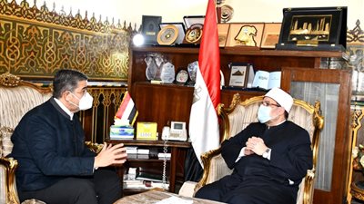 وزير الأوقاف يستقبل كبير مستشاري الاتحاد البرلماني الدولي لمناقشة سبل التعاون المشترك