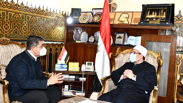 استقبال وزير الأوقاف