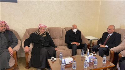 أول ظهور لـ علي عبد العال رئيس مجلس النواب السابق في عزاء نجل برلماني