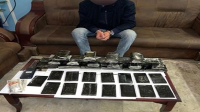 القبض على تاجر بحوزته 15 كيلو حشيش بالسلام
