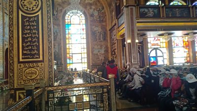 قطار أطفال أهل مصر يصل إلى كنيسة السمائيين بشرم الشيخ