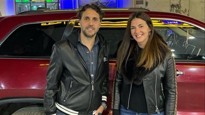 دنيا سمير غانم تدعم هشام ماجد في العرض الأول لفيلمه حامل اللقب