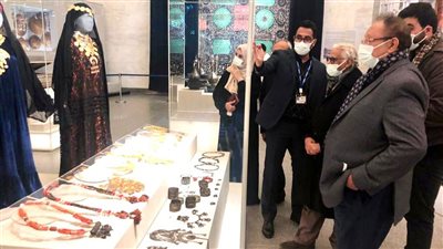 الرئيس اليمني الأسبق يزور المتحف القومي للحضارة المصرية