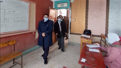 مدير عام التعليم الفنى يتفقد كنترولات ومعرض المرج 