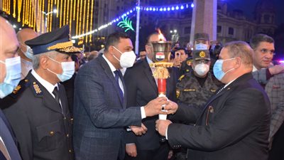 محافظ الدقهلية يوقد شعلة احتفالات العيد القومي للمحافظة