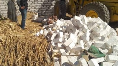 ضمن الموجة 19.. إزالة 3 حالات تعدٍ على أملاك الدولة بالمنيا