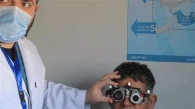 إصلاح حول عين لمريض مصاب بخلل بالغدة الدرقية بمستشفي الرمد بورسعيد