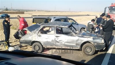 ننشر أسماء مصابي حادث انقلاب سيارة ملاكي على طريق قنا - نجع حمادي