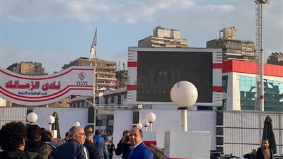 صدام بين أحمد سليمان ومرتضى منصور قبل ساعات من انتخابات الزمالك | صور 