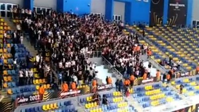 جماهير الزمالك تشعل صالة حسن مصطفى قبل انطلاق كأس العالم للأندية لكرة السلة | بث مباشر