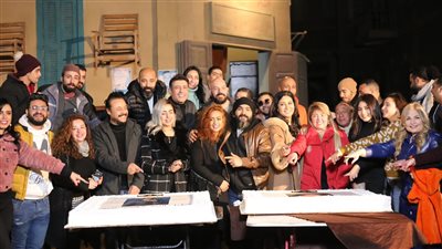 أبطال بيت الشدة يحتفلون بإنطلاق التصوير بمدينة الإنتاج الإعلامي | صور