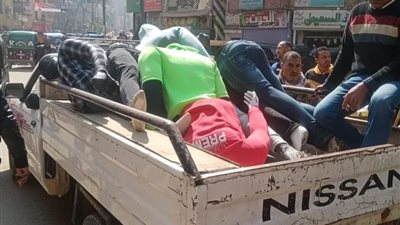 رفع وإزالة إشغالات الباعة الجائلين في سمالوط