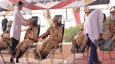 شرطة النقل والمواصلات تنظم حملة للتبرع بالدم لصالح المرضى