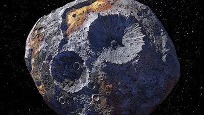 كويكب سايكي المملوء بالحديد والذهب بلغت قيمته 10 آلاف دولار كوادريليون | صور