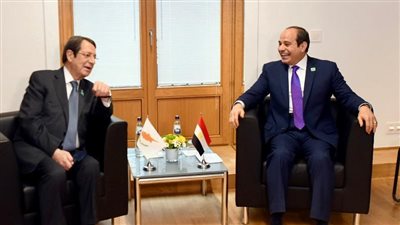 السيسي ونظيره القبرصي يشددان على ضرورة تنفيذ المشروعات المشتركة مع اليونان