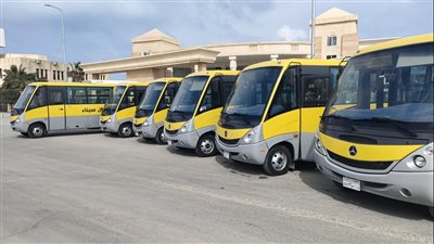 شمال سيناء: تدشين خطوط سير أتوبيسات الوكالة الأمريكية لخدمة أهالي سيناء | صور