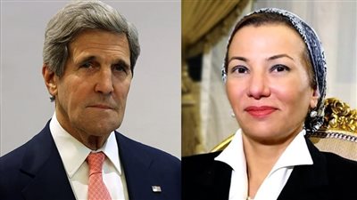 وزيرة البيئة تلتقي جون كيري المبعوث الرئاسي الأمريكي الخاص بشئون المناخ