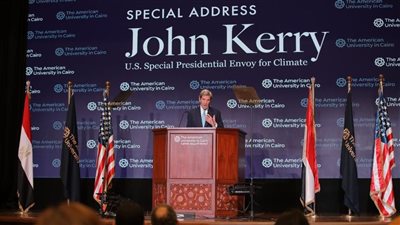 جون كيري: لن نوقف فيضان المحيطات وموت ملايين المحاصيل ما لم نواجه تغير المناخ