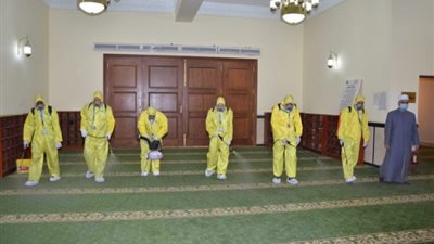 الأوقاف: حملات نظافة وتعقيم للمساجد لاستقبال شهر رمضان المبارك 