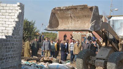 إزالة 34 حالة تعدٍ على الأراضي الزراعية بقليوب