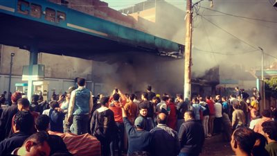 إصابة 8 أشخاص في حريق محطة وقود بالدقهلية