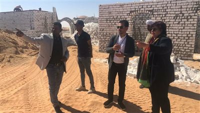 عبد الدايم تتفقد الأعمال الإنشائية لمشروع قصر ثقافة أبو سمبل بأسوان| صور 