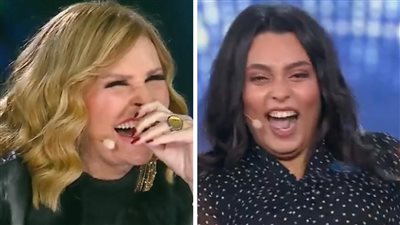 يسرا تدخل في نوبة ضحك بسبب إحدى المتسابقات في الدوم