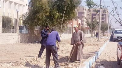 زراعة 2700 شجرة بحي الكوثر ضمن فعاليات مبادرة أحلى وهي خضرة بسوهاج