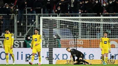 بوروسيا دورتموند يهدر نقطتين أمام أوجسبورج في صراع صدارة الدوري الألماني 