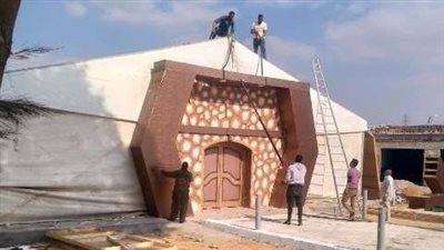 إزالة قاعة أفراح بجوار كارتة الطريق الصحراوي بالشرقية | صور