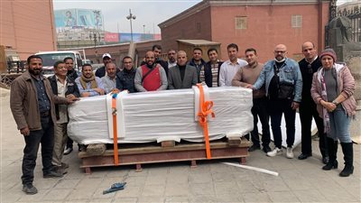 المتحف المصري الكبير يستقبل 13 قطعة أثرية ضخمة من التحرير |صور