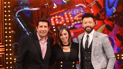 هاني رمزي وداليا البحيري ضيوف أحمد فهمي في أحلى كلام | صور