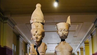 بعد نقله للمتحف الكبير.. قصة الكشف التمثال المزدوج لآمون وموت 